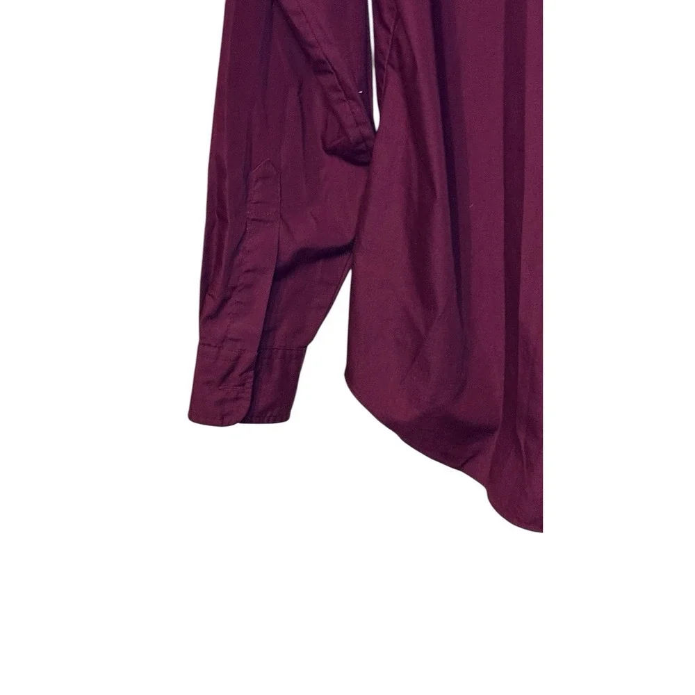 Levi's Men's Shirt Vintage Tailored Button Up Pockets Western Burgundy Medium‎